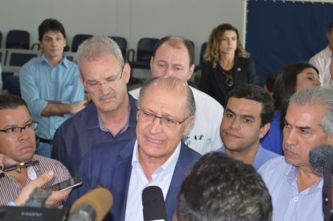 Depois de defender melhorias na logística em Dourados, Alckmin desembarca na Capital