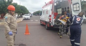 Colisão deixa ciclista ferido em Ladário  