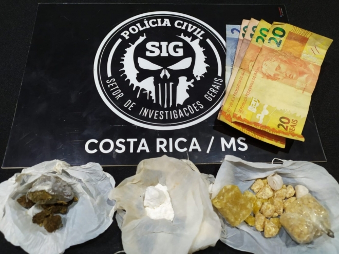 Adolescente de 14 anos é apreendida com drogas em Costa Rica