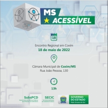 Encontro MS Acessível será dia 18 em Coxim