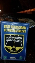 Polícia Militar apreende carga de contrabando na MS-164
