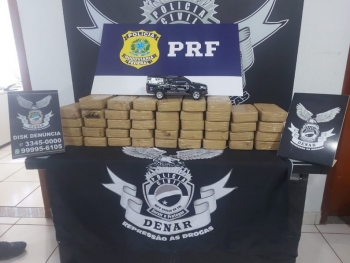 Polícia apreende 43,2 Kg de cocaína durante ação na capital 